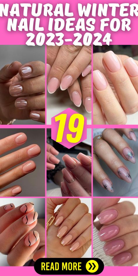 Short Natural Winter Nails 2023-2024 - Elegant Christmas Manicure: Embrace an elegant Christmas manicure with short natural winter nails for 2023-2024. Discover trendy colors, classy designs, ombre effects, and festive nail art ideas that will make your nails stand out during the holiday season. Natural Winter Nails, Latest Nails, Natural Nail Shapes, Sheer Nail Polish, Winter Nail Ideas, Ombre Art, Japan Nail, Soft Pink Nails, Neutral Nail Polish