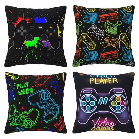 Faster shipping. Better service Boy Game Room, Couch Decorative Pillows, Boys Gaming Room, Room Decor For Boys, Gaming Pillow, Game Room Accessories, Boys Game Room, Gamer Decor, Hiasan Bilik Tidur