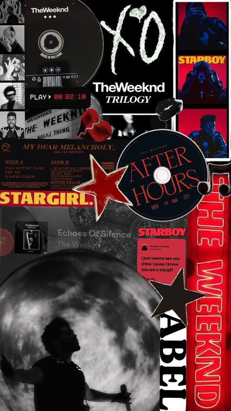 the weeknd #theweeknd #afterhours #starboy #stargirl The Weeknd Aesthetic Collage, The Weeknd Mood Board, Starboy Wallpaper Aesthetic, Starboys Aesthetic, The Weekend Collage, The Weeknd Collage Wallpaper, Starboy Wallpaper Iphone, Xo The Weeknd Wallpapers, The Weeknd Party Theme