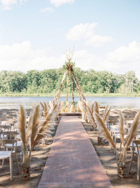 Boho A Frame Arch, A Frame Wedding Arch Boho, Boho Wedding Arch Pampas, Boho Triangle Arbor, Triangle Arch Flowers Boho, Pampas Flower, Boho Ceremony, Picnic Photography, Wedding Setup