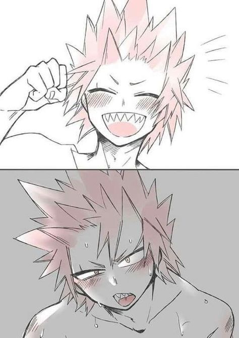 Kirishima X Y/n, Eijirou Kirishima, Kirishima My Hero Academia, Bakugou Manga, Kirishima Eijirou, Hottest Anime Characters, Japon Illustration, My Hero Academia Memes