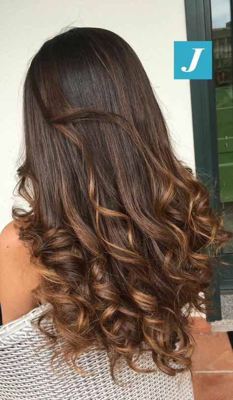 Graduation Hairstyles, Brown Hair Balayage, Long Hai, Hair Shades, Permed Hairstyles, Hair Curlers, Curled Hairstyles, Balayage Hair, Down Hairstyles