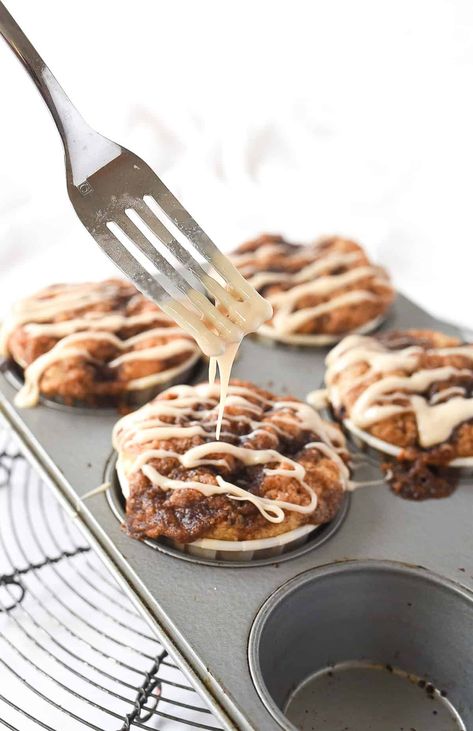 Gf Cinnamon Roll Muffins, Small Batch Cinnamon Muffins, Small Batch Mini Muffins, Small Batch Breakfast Recipes, Small Batch Muffins Breakfast, Small Batch Oatmeal Muffins, Small Batch Desserts Healthy, Cinnamon Rolls Homemade Small Batch, Cinnamon Rolls Muffins