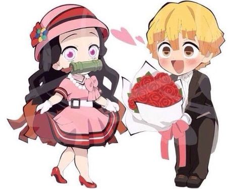 Demon slayer ships (pics) - nezuko x zenitsu - Wattpad Zenitsu Official Art, Demon Slayer Ships, Chibi Pfp, Art Chibi, Kanae Kocho, Anime Boy Sketch, Entertainment District, Kawaii Chibi, Cute Chibi