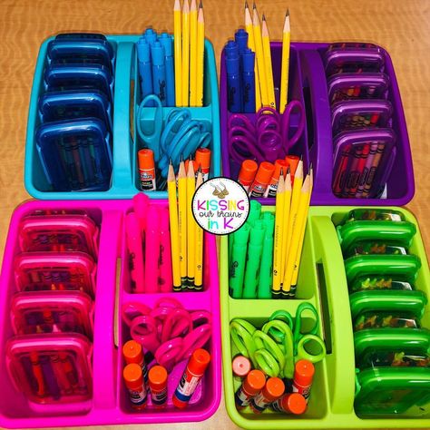 It’s no surprise I’ve been obsessed with caddy organization as of late and I’ve learned some helpful tips! Then I see thus by… Kindergarten Organization, Teaching Organization, Classroom Organisation, Kindergarten Lesson Plans, 2nd Grade Classroom, Kindergarten Lessons, First Grade Classroom, New Classroom, Teacher Organization