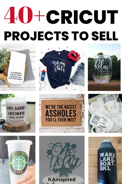 CRICUT PROJECTS TO SELL ONLINE Crafts You Can Make With A Cricut, Cricut Swag Ideas, Diy Ideas To Make Money, Cricut Items To Sell Craft Fairs, Cricut Ideas To Sell Projects, Top Selling Cricut Projects, Top Cricut Projects To Sell, Cricut Projects That Sell Well, Trending Cricut Projects To Sell