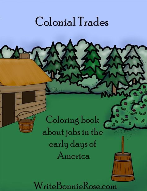 FREE Colonial Trades Coloring Book. The blacksmith, the town crier, the cooper, and the ship builder all had important jobs to do in the early days of America. Introduce your little ones to these and more with 16 free coloring pages with handwriting practice for beginners. Town Crier, Colonial Life, Social Studies Notebook, The Blacksmith, American History Lessons, 5th Grade Social Studies, Homeschool Social Studies, Homeschool Freebies, My Father's World