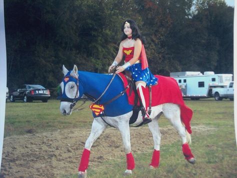 ... Matching Horse And Rider Costumes, Halloween Costumes Horse And Rider, Costume Horse And Rider, Horse And Person Costume, Costumes For You And Your Horse, Halloween Costumes With Horses, Horse And Human Costumes, Horse And Rider Costumes Diy Easy, Horse Costumes For Horses