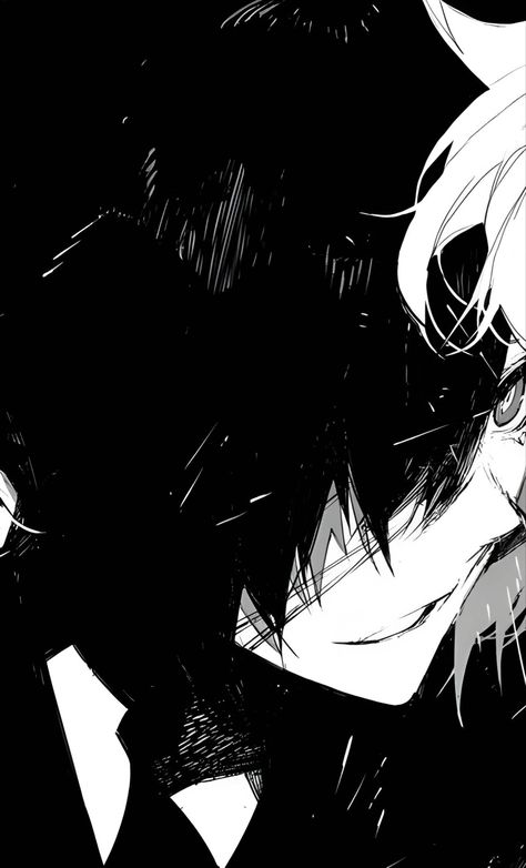 Dazai 15, Dazai Osamu Anime, Matching Wallpaper, Silly Dogs, Black And White Wallpaper, Anime Artwork Wallpaper, Anime Monochrome, Bongou Stray Dogs, Stray Dogs Anime