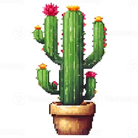 Cactus in cute pots pixel AI Generative Cactus Pixel Art, Cute Pots, Art Plants, Tree Saw, Wedding People, Heart Tree, Cityscape Photos, Nature Backgrounds, Heart With Arrow