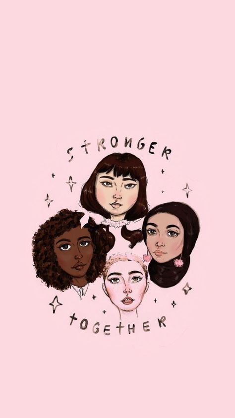 M8 Wallpaper, Women Empowerment Art, Empowerment Art, Feminism Art, Stronger Together, Girl Empowerment, Girls Support Girls, Feminist Quotes, Womens History Month