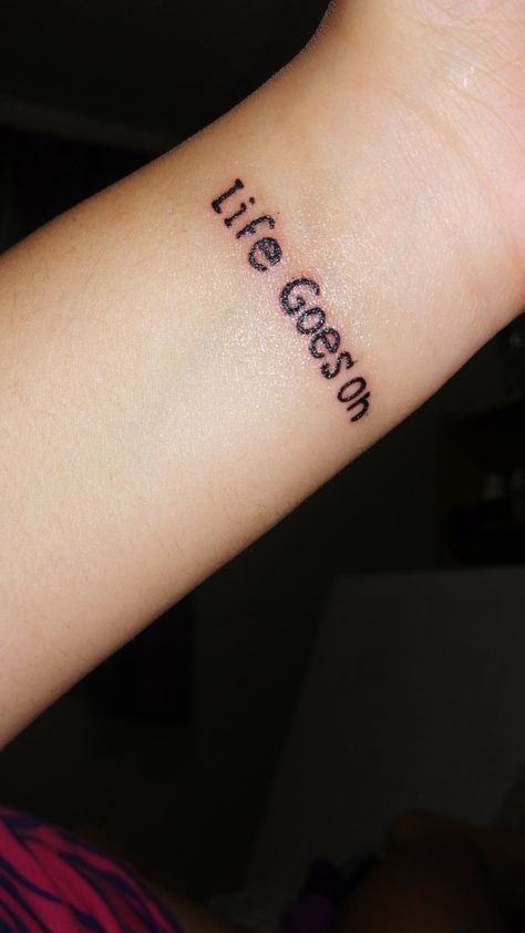 Bts Tattoo, Bts Tattoos, Life Goes On, Tattoo Quotes, Bts, Tattoos, Quick Saves