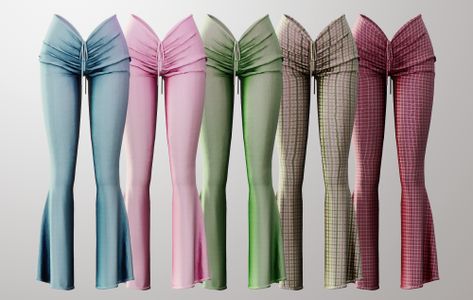 Sims 4 Cropped Pants, Sims 4 Corset Cc, Sims 4 Cc Corset, Sims 4 Corset, Sims Pants, Sims Finds, Ribbed Pants, Cc Clothes, Free Sims 4