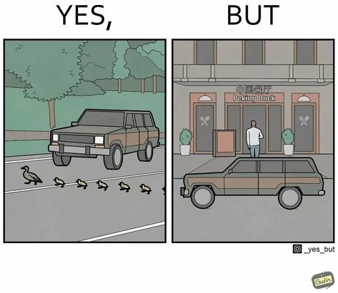 24 “Yes, But” Illustrations By Anton Gudim That You Might Relate To (New Pics) Relatable Illustrations, Heart Touching Story, Comic Layout, Yes But, Pet Wellness, Touching Stories, Sarcasm Humor, History Design, Funny Art