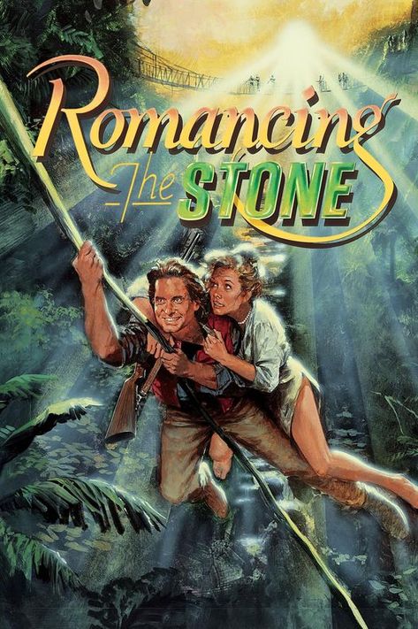 Kathleen Turner, Passionate Romance, Romancing The Stone, Michael Douglas, Jungle Adventure, Star Wars Movie, Great Films, Romantic Movies, Romance Movies