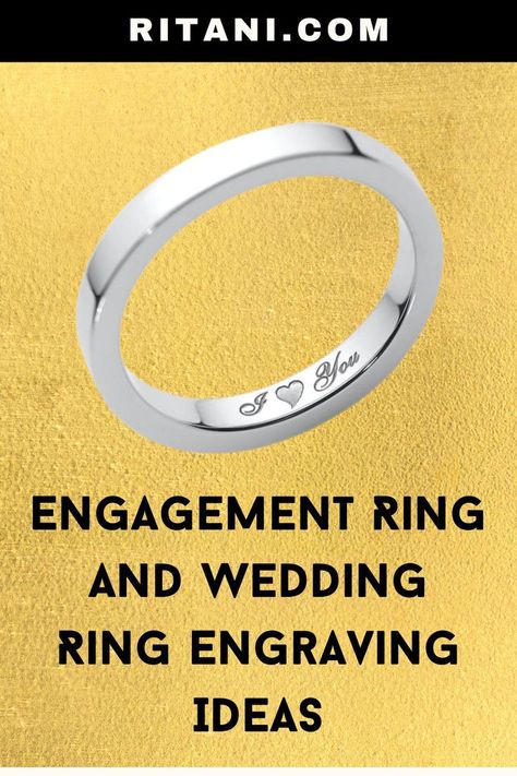 Engagement Ring and Wedding Ring Engraving Ideas Wedding Ring Engraving Ideas, Ring Engraving Ideas, Wedding Ring Engraving, Ring Engraving, Engraving Ideas, Engraved Wedding Rings, Engraved Wedding, Jewelry Diamonds, Engraved Rings