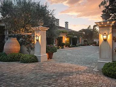 Montecito California, Driveway Entrance, Entry Gates, Mediterranean Homes, Entrance Gates, Mediterranean Style, Maine House, Real Estate Professionals, Luxury Real Estate