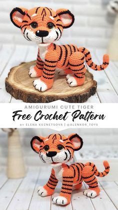 Amigurumi Tiger Free Pattern — Tiger Free Crochet Pattern Amigurumi Tiger, Crochet Toys Free Patterns, Crochet Toys Free, Crochet Cat Pattern, Cute Tiger, Pola Amigurumi, Crochet Animals Free Patterns, Crochet Amigurumi Free Patterns, Crochet Amigurumi Free