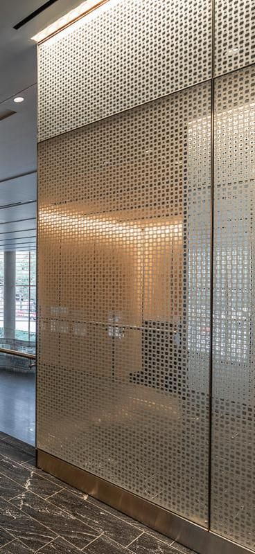 LEVELr is a sophisticated wall cladding system that pairs a frameless panel aesthetic with numerous design and material options. Perforated Metal Panel Interior, Metal Wall Cladding, Aluminium Cladding Panels, Aluminum Wall Panel, Perforated Wall, Tin Interior, Perforated Metal Panel, Exterior Wall Cladding, Steel Cladding