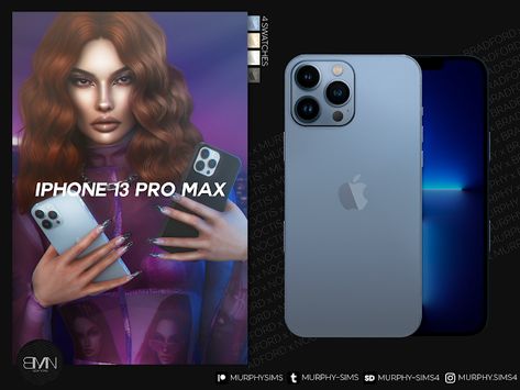 iPhone 13 Pro Max - MURPHY x BRADFORD x NOCTIS Sims 4 Iphone Mod, Iphone Sims 4 Cc, Sims 4 Iphone, Sims 4 Cheats, Sims Stories, The Sims 4 Pc, Free Sims, Sims 4 Gameplay, Sims 4 Dresses