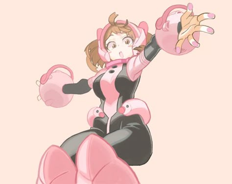 Ochaco Uraraka, Ochako Uraraka, Hero Costumes, Boku No Hero Academia Funny, Hero Academia Characters, Plus Ultra, My Hero Academy, My Hero Academia Manga, Izuku Midoriya