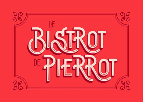 Vintage French Bistro Aesthetic, Bistro Restaurant Design, Bistro Logo Design, Bistro Branding, French Branding, Bistro Logo, Free Fonts For Commercial Use, French Logo, Fonts For Commercial Use