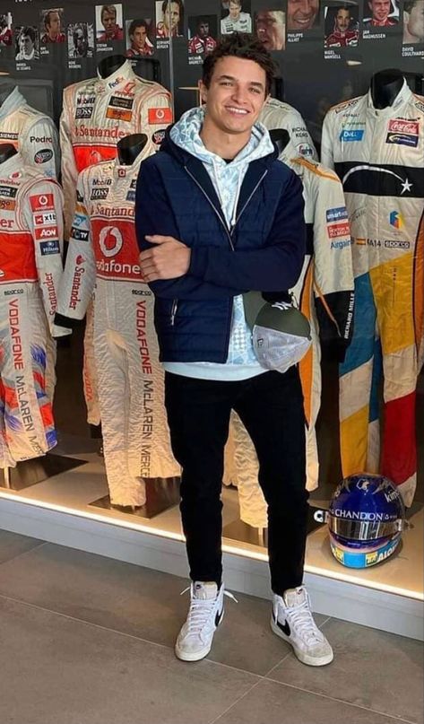 Lando Norris Full Body Pic, Lando Norris Suit, Race Outfit, Mclaren Formula 1, Formula Racing, Mclaren F1, Richard Mille, Melodrama, Lando Norris