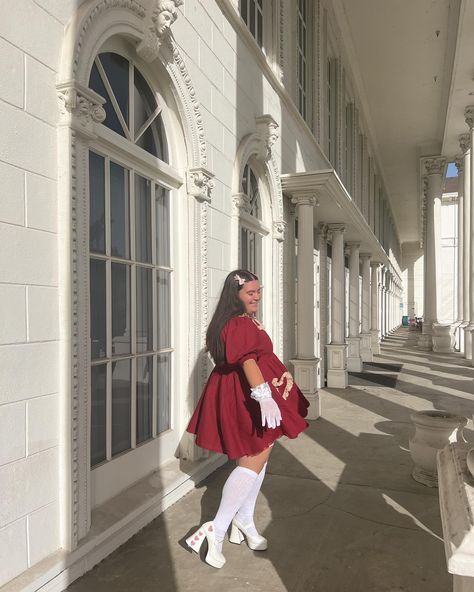 My dress for sitting in la sala tonight 🎀♥️ Wearing the @misscandyholic Red Velvet Gumdrop Dress — use code “molliedaniela” to save $$$ on this perfect holiday dress! #thanksgivingoutfit #holidayfashion #winterfashion #reddress #holidayoutfit #lasala #latinablogger #losangelesblogger #femininefashion #romanticfashion #romanticaesthetic #vintage #plussizefashion #curvyfashion #plussizedress Gumdrop Dress, Fancy Clothes, November 23, Princess Outfits, Thanksgiving Outfit, Holiday Dress, My Dress, Fancy Outfits, Romantic Style