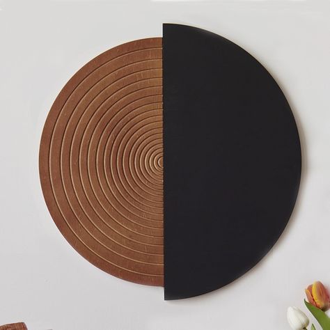 PRICES MAY VARY. Modern Geometric Design: Elevate your living space with our Circular Geometric Wall Hanging Decoration. Its contemporary 3D design and clean lines add a modern touch to any room, making it a standout decor piece. Rustic Wooden Charm: Crafted from high-quality wood, this wall hanging decoration combines the rustic appeal of natural materials with geometric patterns. The vintage-inspired finish adds warmth and character to your indoor spaces. Versatile Wall Decor: Create a focal p Wall Circles Decor, African Inspired Dining Room Decor, Circular Wood Art, Round Mirrors Living Room, Minimalist Wall Decor Ideas, Modern Wall Collage, Round Mirror Living Room, Circular Wall Decor, Organic Wall Art