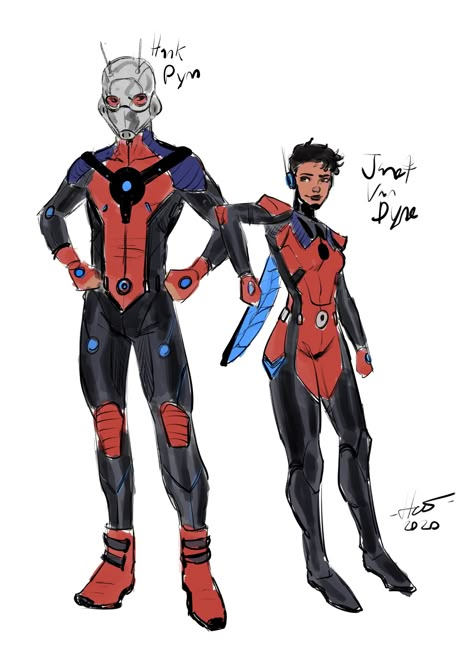 Ant Man Redesign, Ant Man Fanart, Antman And Wasp, Marvel Redesign, Character Design Teen, Marvel Character Design, Superhero Designs, Super Powers Art, Design Comics