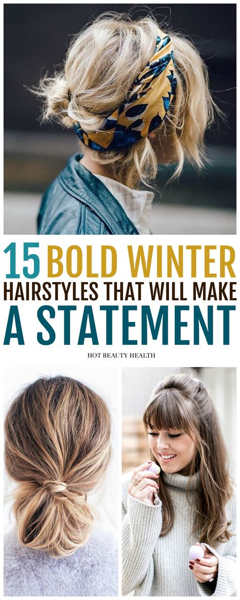 15 Easy Bold Hairstyles That Will Surely Make a Statement This Winter. Find a style for long hair, medium, short, fringe or for black women with curly styles to try in the new year. Click pin for tutorials! Bold Hairstyles, Style For Long Hair, New Hair Look, Curly Styles, Evening Hairstyles, Easy Hairstyles For Medium Hair, Short Fringe, Hair Medium, Casual Hairstyles