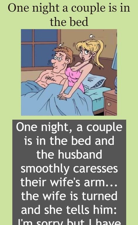 One night a couple is in the bed - Funny Story - Couples Jokes, Funny Marriage Jokes, Marriage Jokes, Wife Jokes, Funny Relationship Jokes, Relationship Jokes, Kids' Movies, Joke Of The Day, Funny Couples