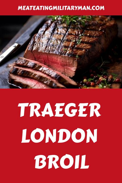 Elevate your steak game with our Traeger London broil recipe. Juicy, flavorful, and packed with smoky goodness. Create a meal that's perfect for sharing and savor a gourmet experience that'll impress your guests. #TraegerSteaks #FlavorfulGrills Traeger London Broil, London Broil Recipes Traeger, London Broil On Traeger, London Broil Recipes On Smoker, Smoked London Broil On Pellet Grill, London Broil Smoker Recipe, Smoked London Broil Recipe, Smoked London Broil, Broil Recipes