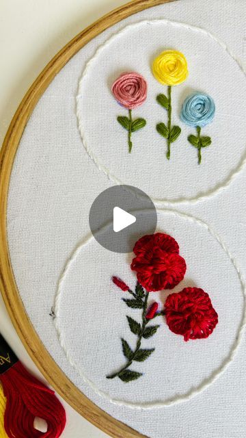 Stem Stitch Design, How To Do Stem Stitch Embroidery, Stem Embroidery, Stem Stitch Tutorial, Hand Embroidery Stem Stitch, Stem Stitch Embroidery, Trending Embroidery, Stem Embroidery Stitch, Outline Stitch