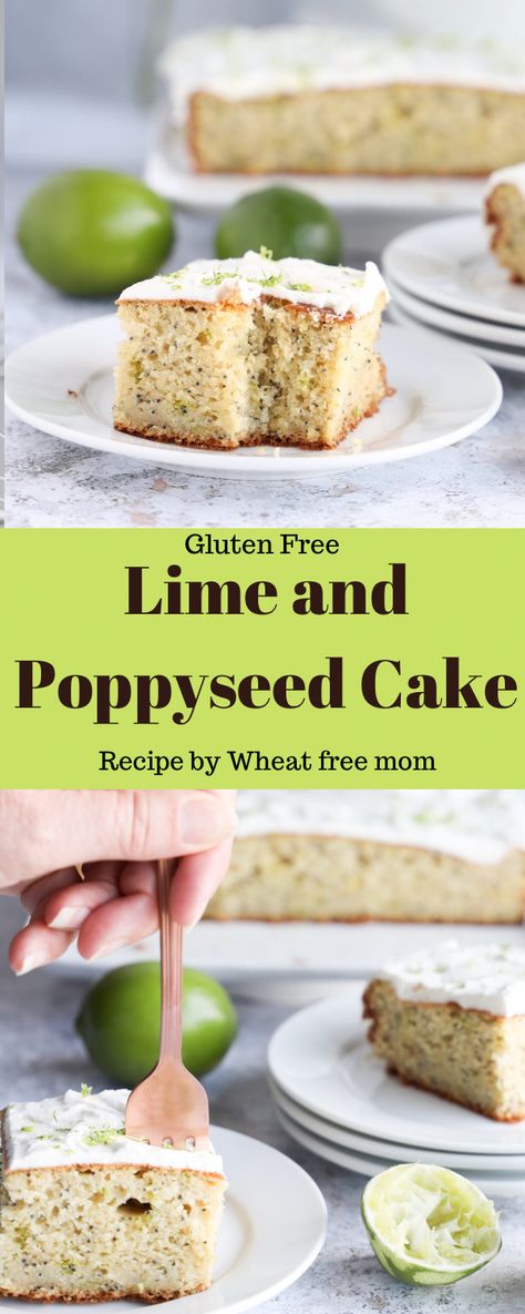 Lime Poppyseed Cake, Gluten Free Chiffon Cake, Poppyseed Chiffon Cake, Lime Yogurt Cake, Simple Whipped Cream, Better Than Cake, Poppy Seed Cake Recipe, Lime Cake Recipe, Poppyseed Cake