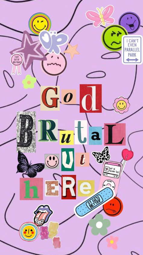 #oliviarodrigo #brutal #souralbum God it’s brutal out here God Its Brutal Out Here Wallpaper, It’s Brutal Out Here, God Its Brutal Out Here, Its Brutal Out Here, Ivy Prints, Brutal Out Here, It Gets Better, Getting Out Of Bed, Digital Art Girl