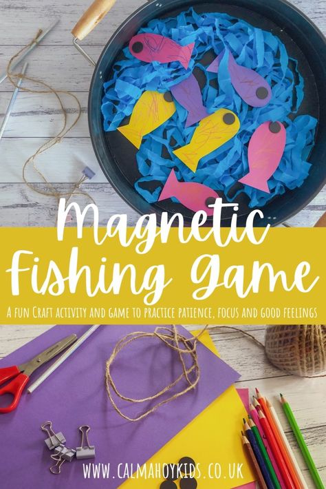 Fish Games For Kids, Fishing Games For Kids, Practice Patience, Magnetic Fishing Game, Engagement Games, How To Make Fish, Camp Theme, Infant Classroom, Magnet Fishing