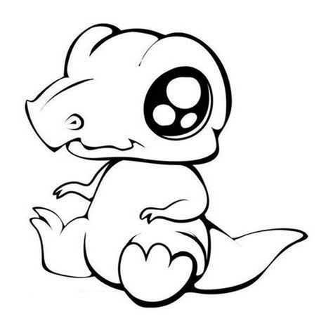 Dibujos de Kawaii para Colorear. Imprimir caracteres inusuales Zoo Animal Coloring Pages, Baby Jungle Animals, Chibi Coloring Pages, Baby Disney Characters, Cute Animals With Funny Captions, Cartoon Drawings Of Animals, Animal Doodles, Animals Coloring, Dog Coloring Page