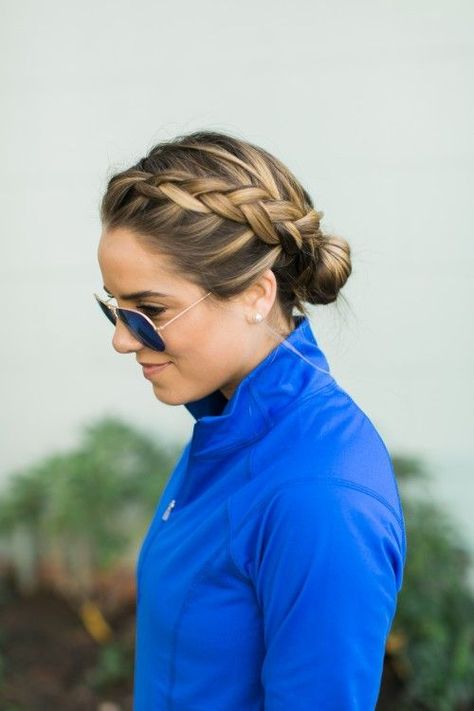 Double French braids will keep your hair locked in place while you exercise, and look just as great after a good sweat sesh. // #Hair #Fitness Double French Braids, Gym Hairstyles, Workout Hairstyles, Hair Locks, Athletic Hairstyles, Work Hairstyles, Volleyball Hairstyles, French Braid, Hair Envy