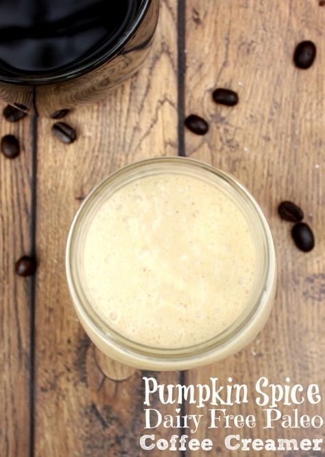 Pumpkin Spice Paleo Coffee Creamer. Delicious recipe with no added sugar. Enjoy it for Thanksgiving. Paleo Creamer, Paleo Coffee Creamer, Paleo Beverages, Paleo Coffee, Corn Allergy, Paleo Pumpkin Spice, Hungry Wolf, Pumpkin Spice Creamer, Paleo Drinks