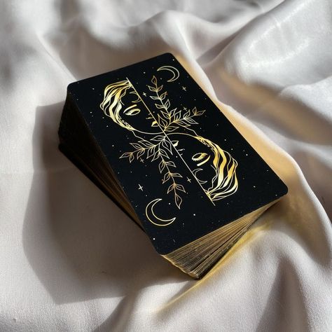 by Meli TheLover
https://www.shopmelina.com/product/newmoontarotdeck/162?cs=true&cst=custom Self Care Tarot, New Moon Tarot, Indie Tarot Deck, Modern Tarot Deck, Unique Tarot Decks, Tarot Significado, Gold Foil Cards, Witch Shop, Rider Waite Tarot