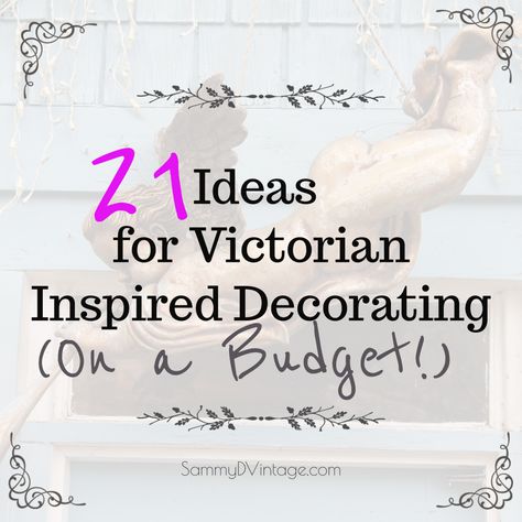 Diy Victorian Decor, Victorian Bedroom Aesthetic, Victorian Style Bedroom, Modern Victorian Decor, Home Victorian, Victorian Room, Victorian House Interiors, Folk Victorian, Victorian Living Room