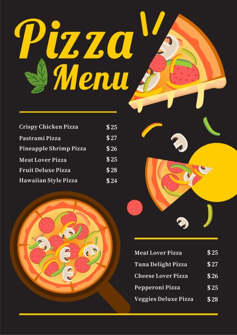 Western Food Menu, Pizza Menu Design, Makanan Cepat Saji, Menu Pizza, Sandwich Menu, Creative Pizza, Pizza Menu, Food Menu Template, Fast Food Menu