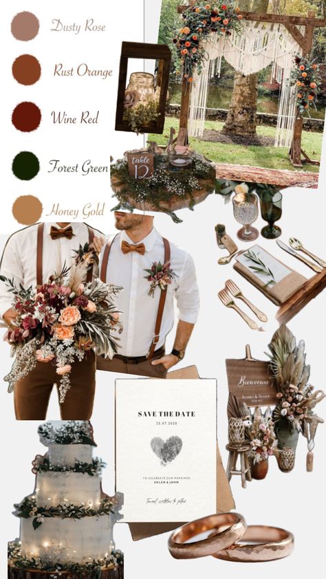 LGBT rustic wedding mood board Boho Wedding Pallet, Rustic Wedding Colour Scheme, Mood Board Wedding Inspiration, Western Wedding Color Palette, Rustic Wedding Mood Board, Rustic Mood Board, Rustic Wedding Color Schemes, Wedding Mood Board Ideas, Whiskey Wedding