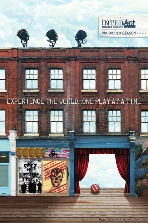 InterAct Theatre Company's 2009/2010 Season Brochure. Located in Philadelphia, PA. Seth Rozin, Producing Artistic Director. Brochure design by Lorel Marketing Group. Theater Program Design, Theatre Brochure Design, Theatre Marketing, Theatre Season Poster, Theatre Programme Design, Theatre Company, Living Abroad, Art Organization, Folk Song