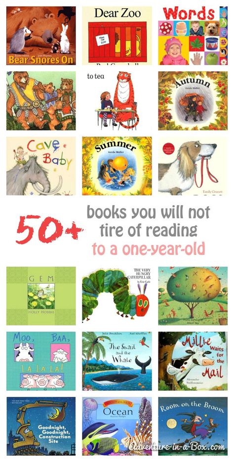 Books You Will Not Tire of Reading to a One-Year-Old || Adventure in a Box Preschool Books, Tot School, Up Book, Toddler Fun, Toddler Books, Preschool Ideas, Children's Literature, Picture Books, Kids Reading