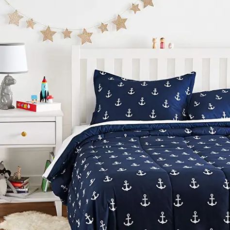 Blue Bedspread, Kids Comforter Sets, Twin Size Comforter, Kids Comforters, Twin Bedspreads, Amazon Basics, Teen Bedroom Decor, Bedspread Set, Blue Quilts