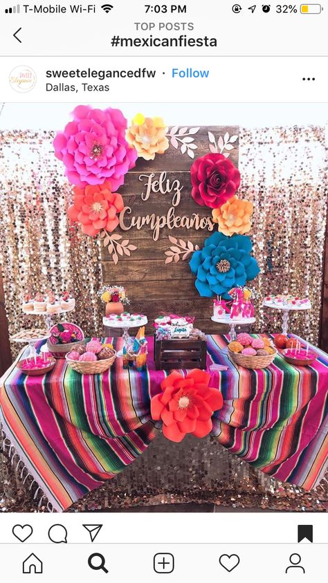 Fiesta Sweet 16, Fiesta Theme Backdrop Ideas, Fiesta Theme Centerpieces, Classy Fiesta Theme Party, Fiesta Mexicana Ideas, 70th Birthday Ideas For Mom, 60th Birthday Ideas For Mom, Mexican Theme Party, Mexican Fiesta Birthday Party