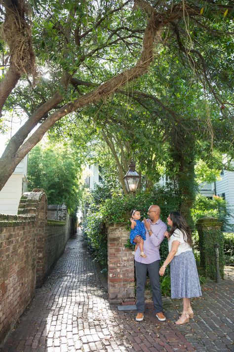 Charleston, SC Maternity, Newborn and Family Photographer. Melissa Griffin Photography. Stoll's Alley and Church St in downtown Charleston, SC. melissagriffinphotography.com Downtown Charleston Sc, Photo Shoot Location, Downtown Charleston, Family Photo Sessions, Mini Session, Newborn Session, Family Photoshoot, Charleston Sc, Photo Session