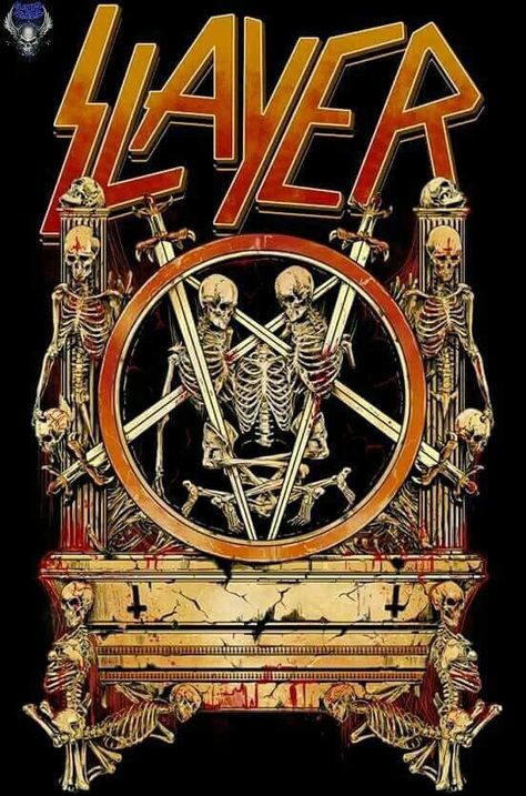 Metal Band Logos, Slayer Band, Groove Metal, Heavy Metal Art, Metal Albums, Heavy Metal Music, Rock Posters, Mötley Crüe, Heavy Metal Bands